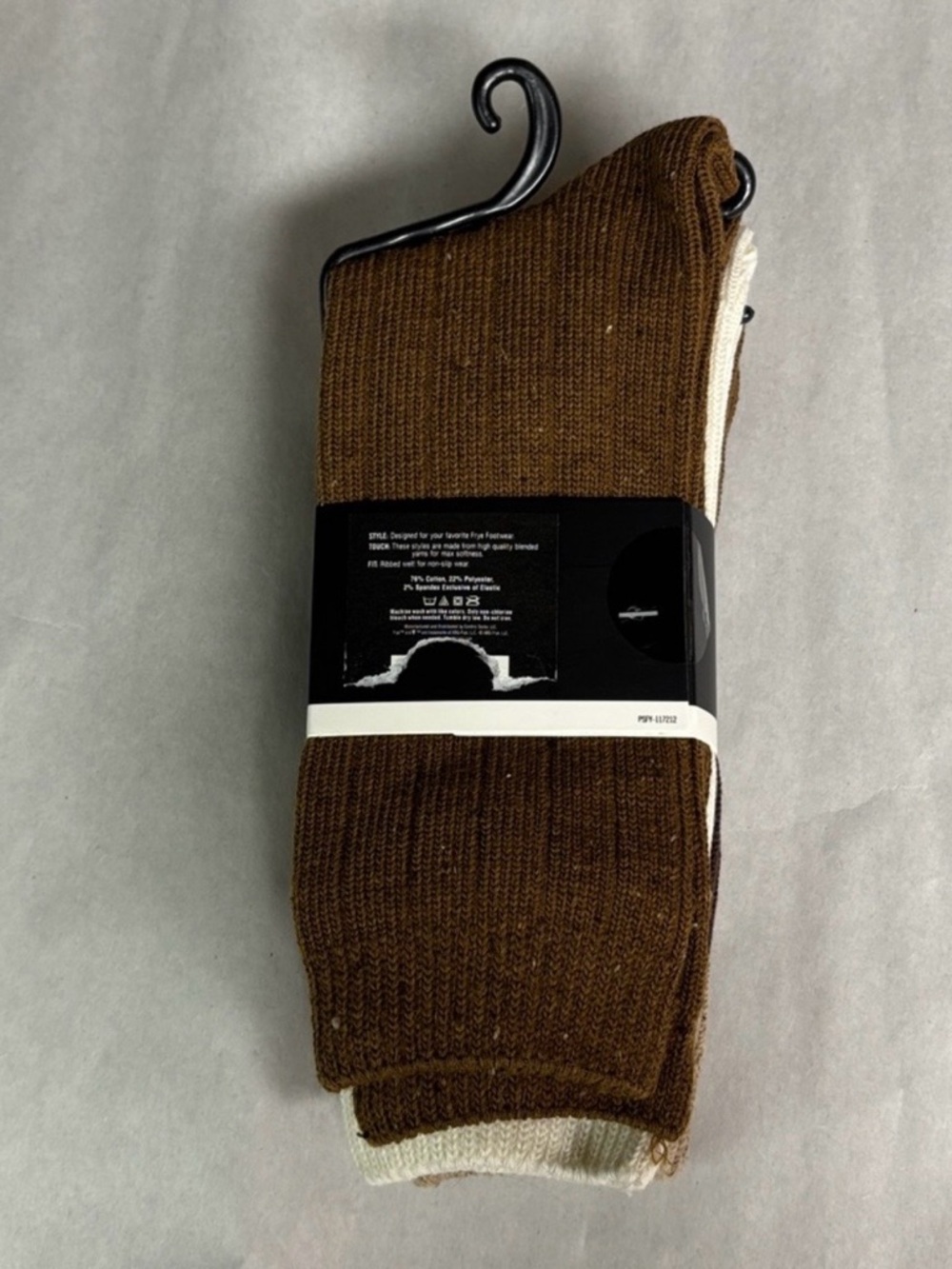New Frye Socks Women’s 3 Pair Brown & Tan Cotton Blend Boot Sock Casual Active - Picture 4 of 12